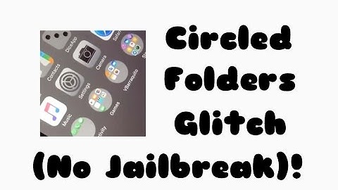 How to get circled/ Rounded folders glitch! iOS 9.3.1/9.3.2. NO JAILBREAK!