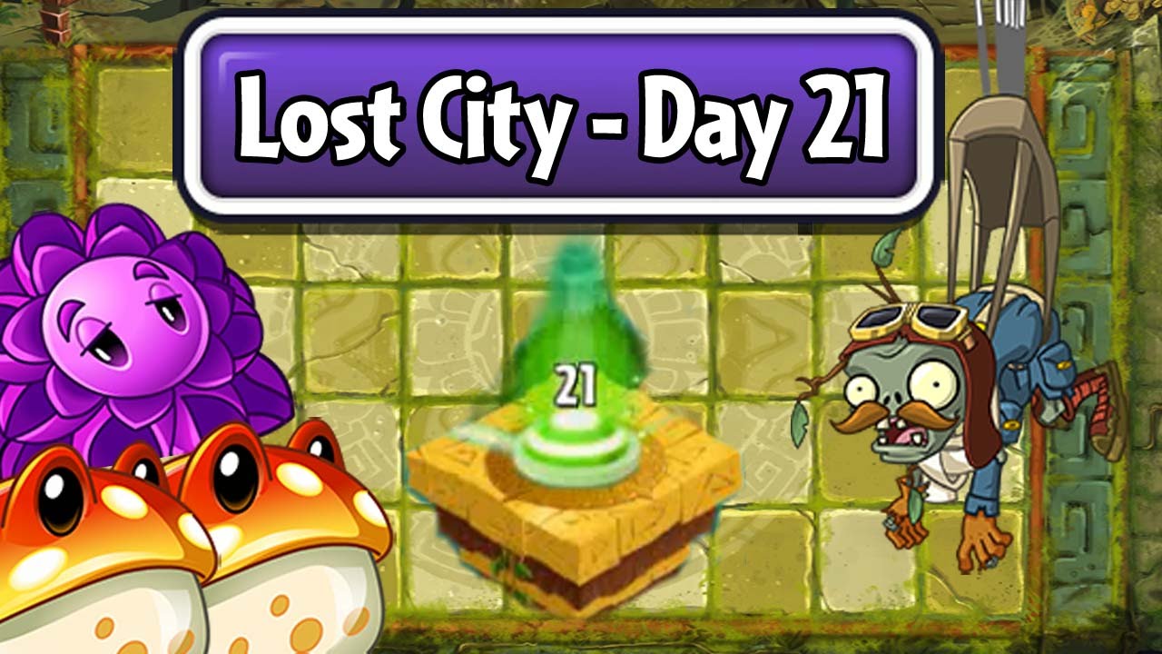 Plants vs Zombies 2 - Lost City Day 21: Toadstool - YouTube