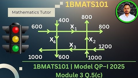 Traffic flow linear algebra