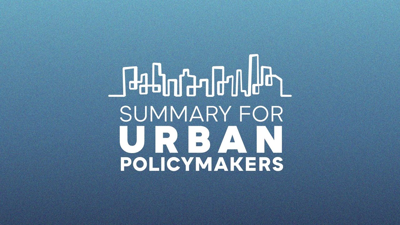 The Summary for Urban Policymakers (SUP) series – Reports launch at COP27