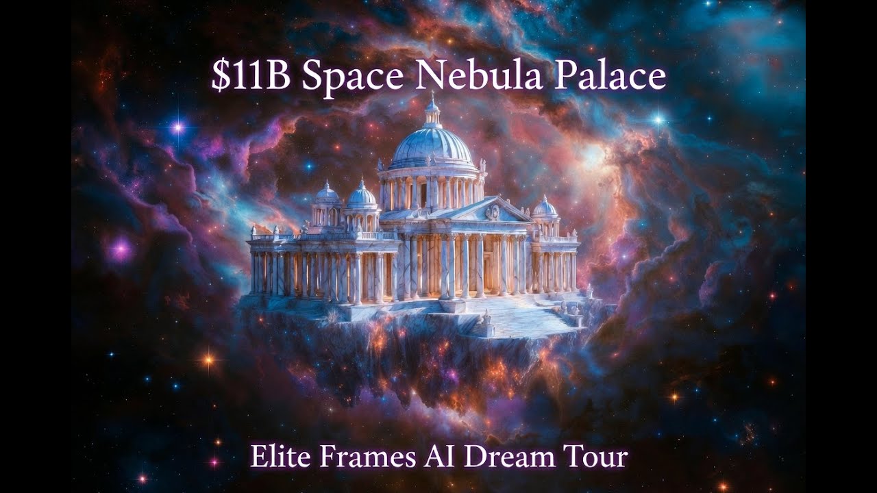 Inside a $11B Space Nebula Palace 🌌 | Cinematic AI Tour of a Fantasy Mega Mansion | Elite frames