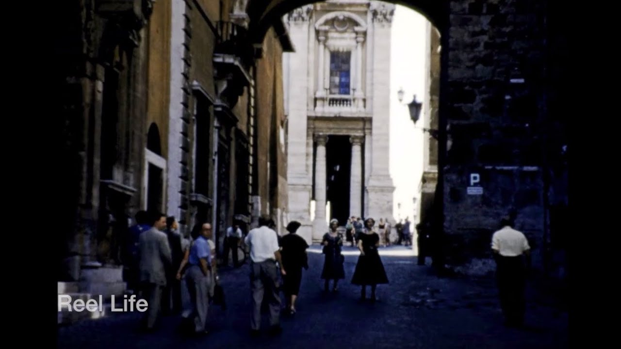 1953, Touring the city, part 1, Rome, Italy
