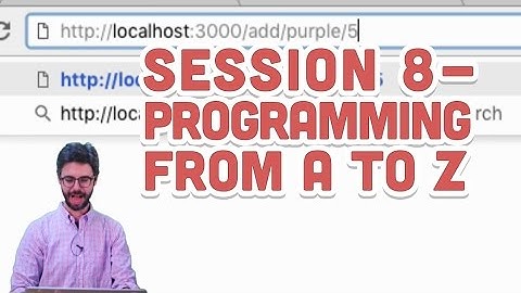 Coding Train Live 66: Session 8.1 - Programming from A to Z - Part 1