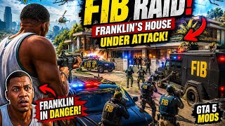 🔥 GTA 5 FIB Raid on Franklin's House! 😱 Massive Attack & Action Gameplay