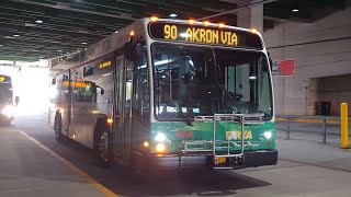 Ride On PARTA 2025 Gillig BRT 35' 9504 On Rt 90 Akron Express to RKP Transit Center 