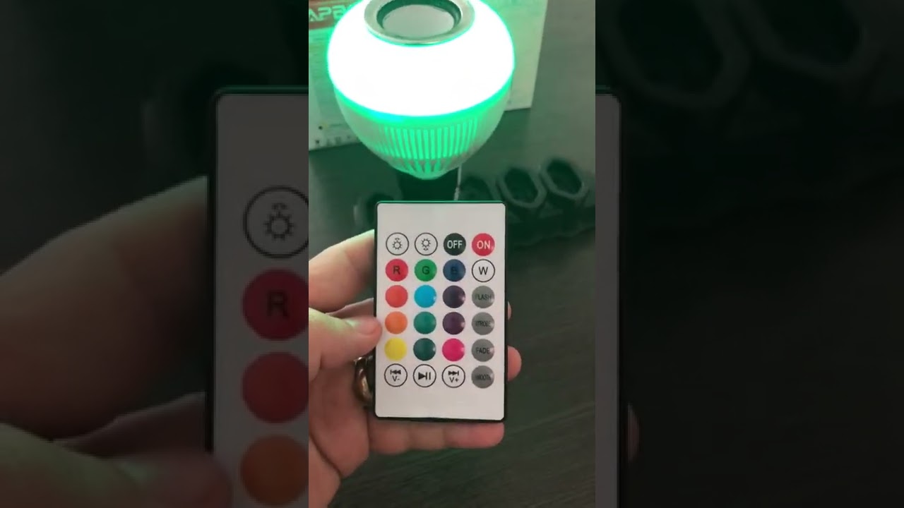 Lâmpada 12W de Potência que toca música via Bluetooth