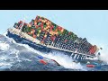 Life inside big container ships in storms how container ships not sink when hit by monster waves