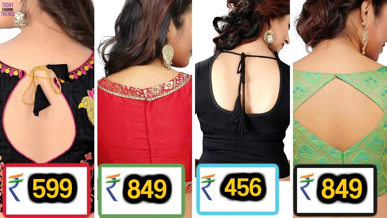 Latest top Beautiful Designer Saree Blouse Designs with price on Amazon!