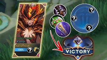 KARRIE RECOMMENDED BUILD AND EMBLEM TO WIN EVERY GAME | MLBB