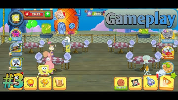 Spongbob: crusty cook - off - Gameplay Walkthrough Part 3 - pancake stand (iOs,Android)