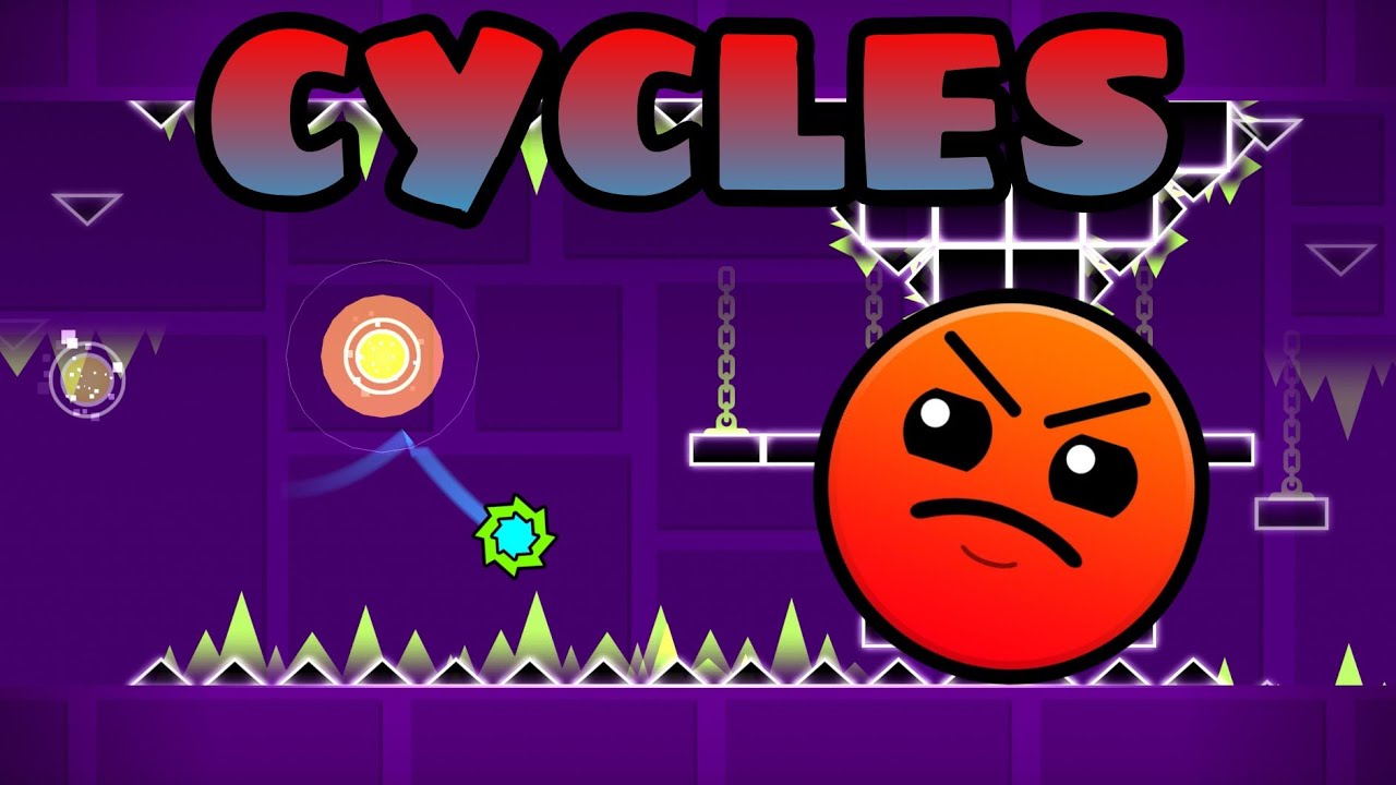 GEOMETRY DASH - CYCLES - ( ALL COINS ) - YouTube