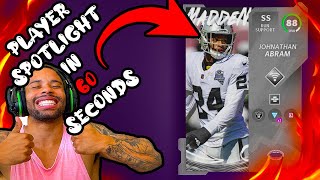 Madden 21 PLAYER SPOTLIGHT IN 60 SECONDS EP: Johnathan Abram