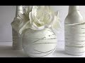 ALL WHITE BOTTLE UPCYCLE | DIY DOLLAR TREE WEDDING OR PARTY IDEA