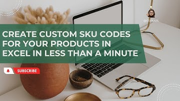 Create custom SKU codes for your products in Excel in less than a minute