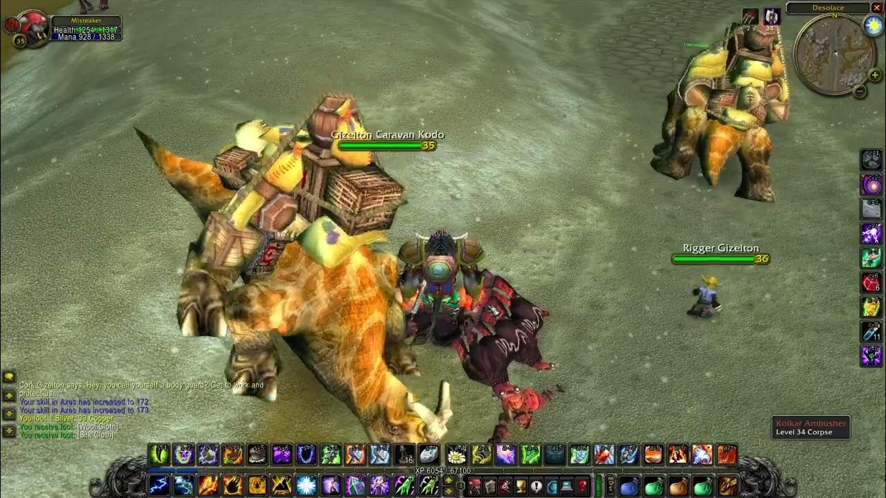 World of Warcraft Desolace Bodyguard for Hire YouTube