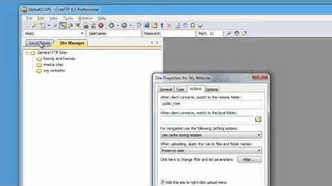 How to configure CuteFTP