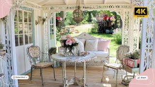 Small Garden Decor Ideas: Shabby Chic Budget Patio Designs with Upcycled Furniture
