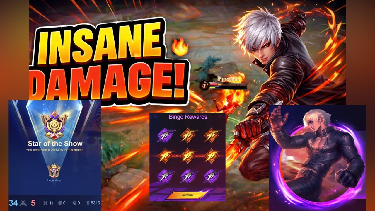 Gusion K’ in mythical honor lobby, KDA 11-0-9🔥#kofbingo #mlbb #mobilelegends #gusiongameplay 