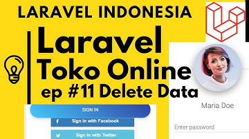MEMBUAT TOKO ONLINE DENGAN LARAVEL 6 CRUD TUTORIAL EP #11 CONFIRM DELETE DATA LARAVEL