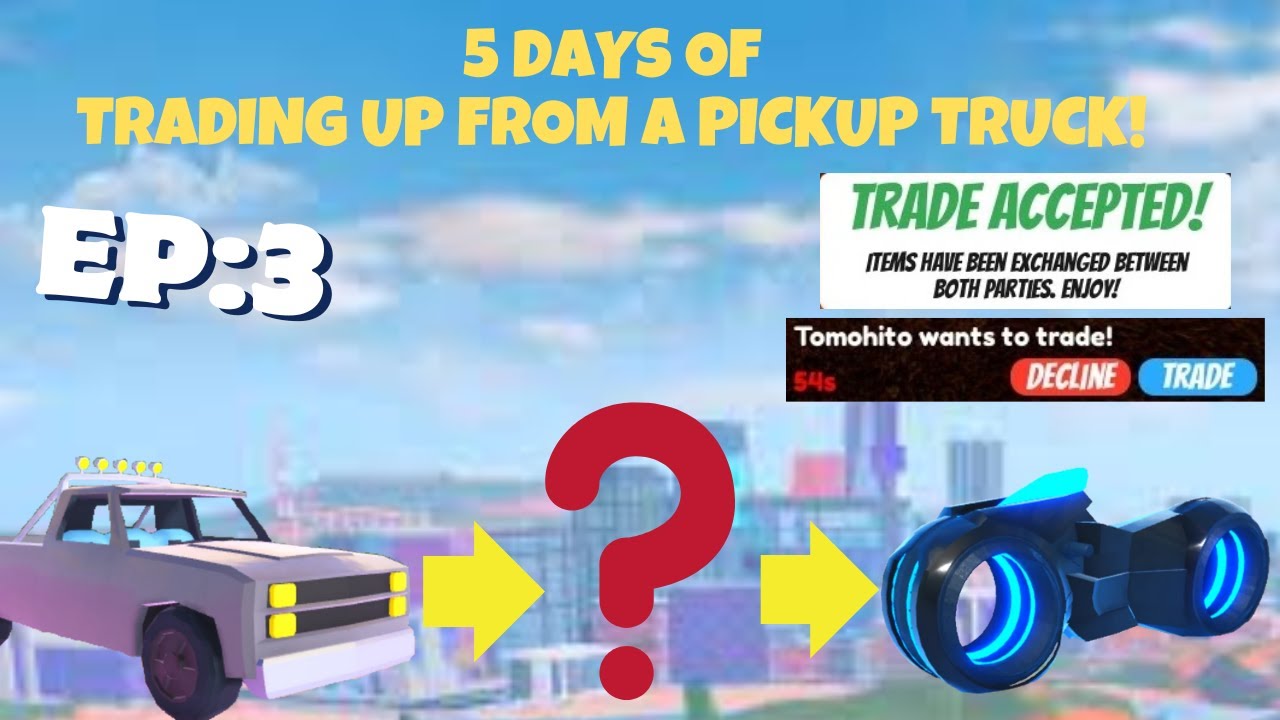 5 Day Trading Challenge - Episode 3 - Trading Pickup To VOLT BIKE | Roblox Jailbreak