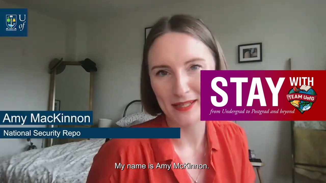 Stay with Team UofG - Amy