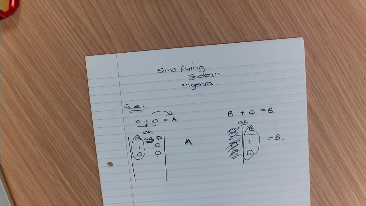 Lesson 3 - Boolean Algebra - Simplifying Expressions - YouTube