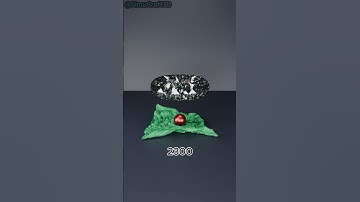 Cloth vs Crystal Torus-Ball Drop #clothsimulation #blender #asmr #3dart #animation