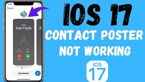 ios 17 contact poster not working | Fix contact Poster | contact Poster not working problem | #ios17
