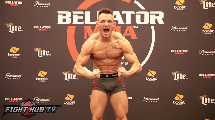 Mike Chandler Bellator 192 pre weigh in - Chandler...