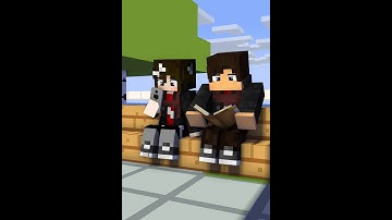 pretending to sleep next to a girl - Minecraft Animation [ Template ]