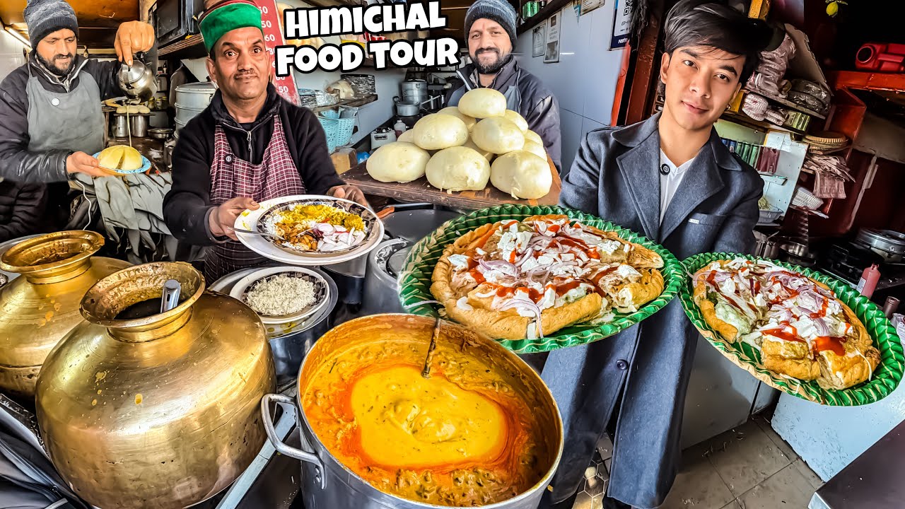 Best Street Food In Himachal Pradesh | Himachali Dham, Chinese Prantha, Siddu | Indian Street Food