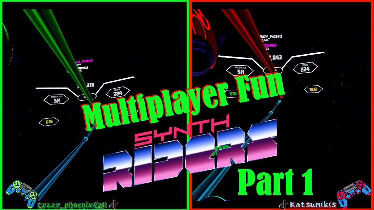 Synth Riders VR | Multiplayer | Playing Multiplayer For Fun | Score Smashing | PART 1