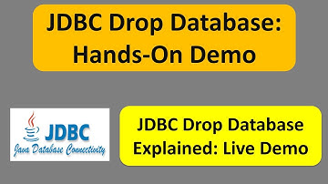 JDBC Drop Database: Hands-On Demo
