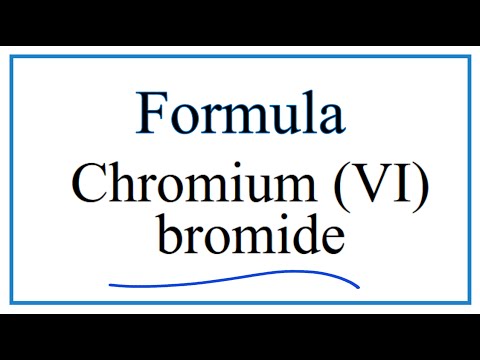 Video: Apakah formula untuk Chromium II bromida?