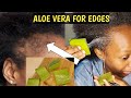 3ways to thicker longer (damaged edges) hair using Aloe vera