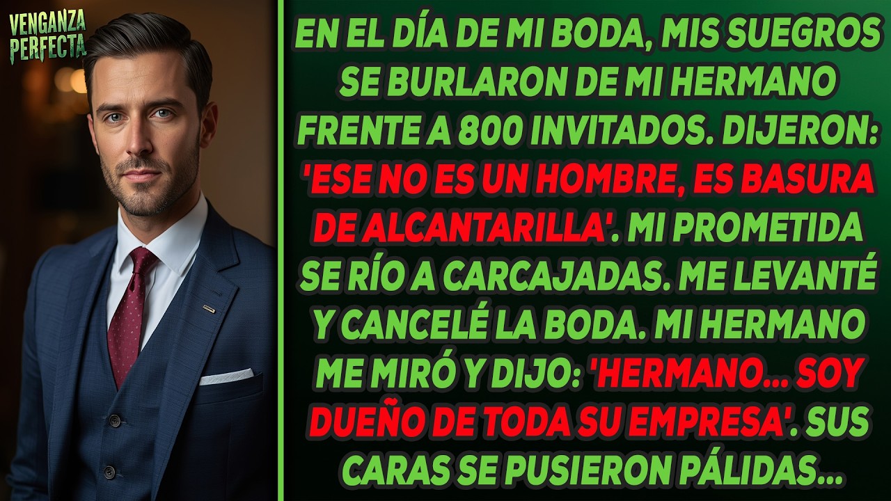 Mis suegros se burlaron de mi hermano en mi boda — Lo que mi hermano reveló después fue inesperado