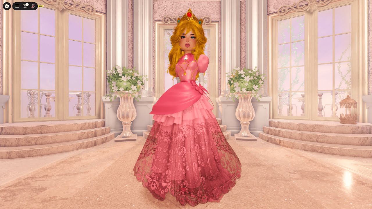 open lace back dress Custom-made Princess Peach Dress – CoserZ