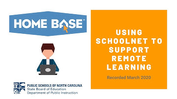 Using Schoolnet to Support Remote Learning