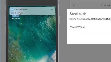 Tutorial for push notifications from Logic Machine