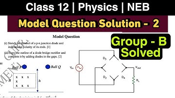 Solution Of Physics Class - 12 New Model Question | Group - B Solved | For NEB 2078/79