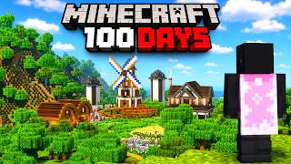 I Survived 100 Days Building the ULTIMATE COZY FARM in Minecraft