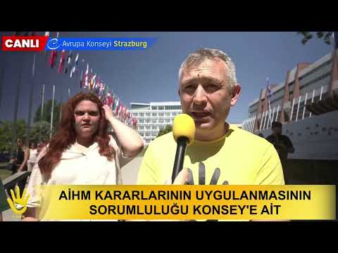 5. Strazburg Adalet Buluşması. Mektupları HRD adına Dr. Mustafa Yaşar Bey takdim etti.