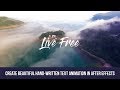 Beautiful Handwritten text animation in after effects - Beginner tutorial