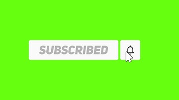 Green screen subscribe button   mouse click with sound1
