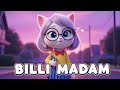 बिल्ली बनी टीचर | Meow Meow Song | PikuPuff Rhymes