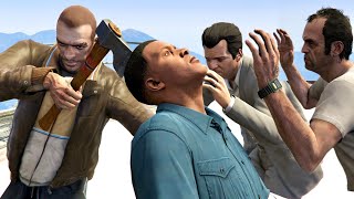 GTA V PC Niko Bellic Kills Franklin Michael And Trevor