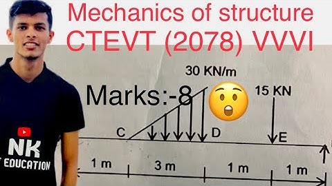 mechanics of structure in civil engineering numerical || mechanics of structure numericals