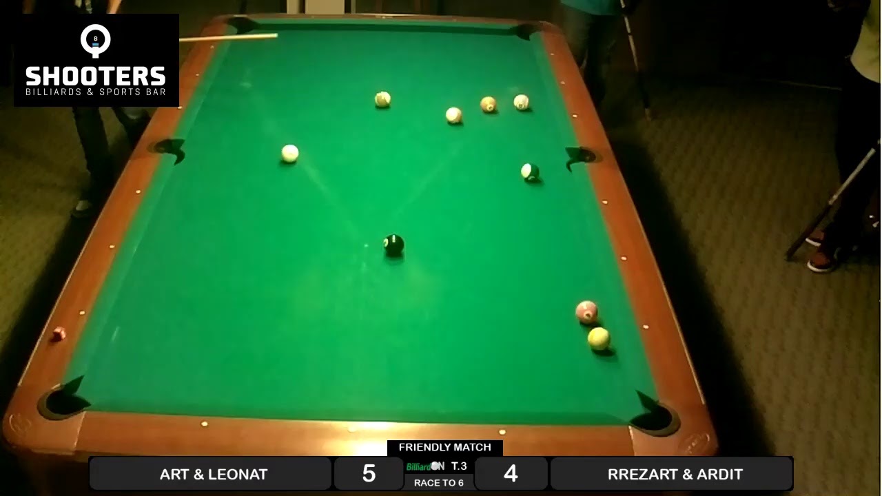 Shooters Billiards & Sports Bar Table 3 Live Stream YouTube