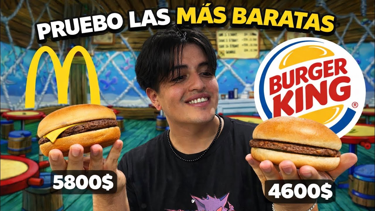 PRUEBO LAS HAMBURGUESAS MAS BARATAS DE McDONALD`S Y BURGUER KING / ALEXANDER SORIA