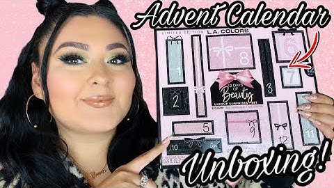 BEAUTY ADVENT CALENDAR UNBOXING // LA COLORS EDITION!